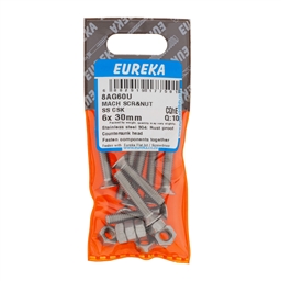 8AG60 - Machine Screw & Nut ST/ST